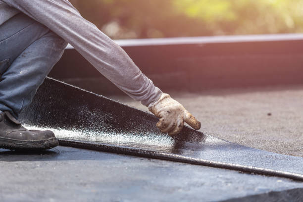 Professional Waterproofing technician working in Albany, WI